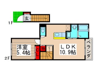 プロムナード貝塚公園Ⅱの物件間取画像